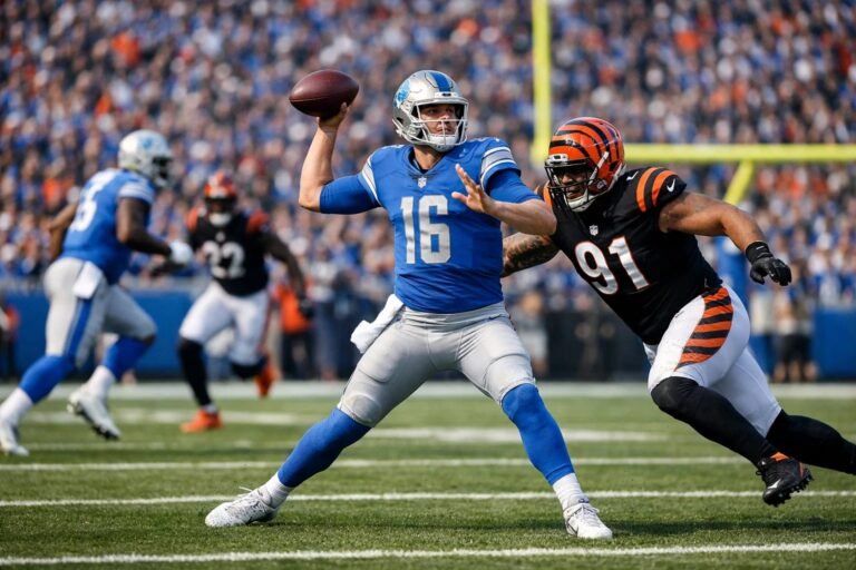 Detroit Lions vs Bengals Match Player Stats Breakdown