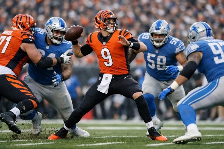 Bengals vs Detroit Lions Match Player Stats: Top Performers and Key Numbers