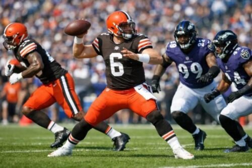 cleveland browns vs baltimore ravens match player stats