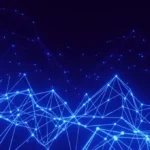 Abstract visualization of AI agent platforms showing interconnected nodes representing multi-agent orchestration